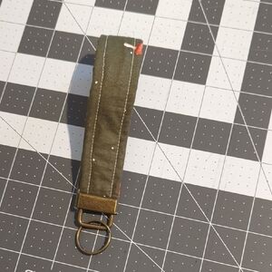 Olive Green Keychain Wristlet